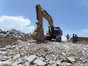 Construction of sub-structure to facilitate the movement of machinery and equipment along the coastline - Aboadze Sea Defence Project